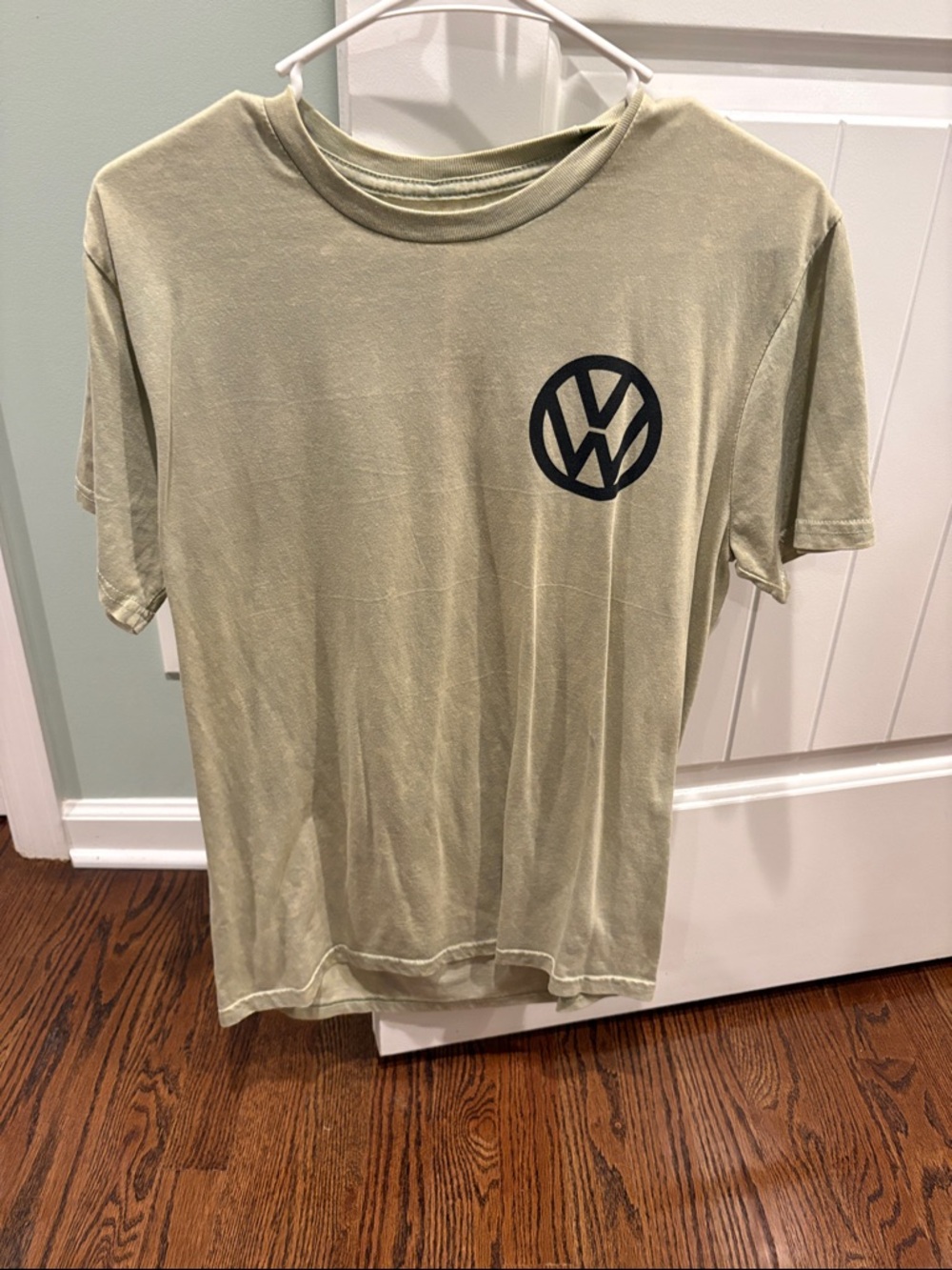 Olive Green Logo Tee - Men's Casual Shirt